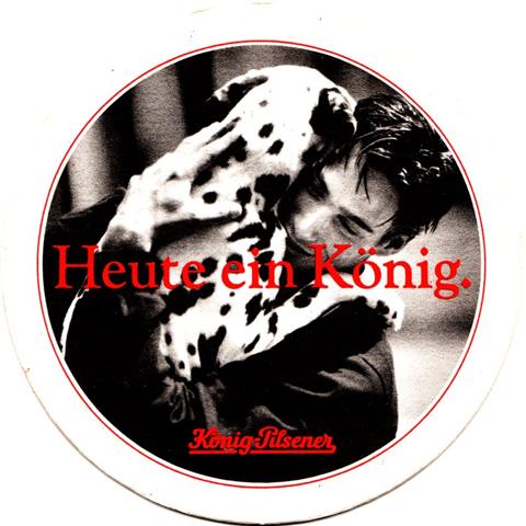 duisburg du-nw könig heute es 9a (rund215-mann mit hund-schwarzrot)